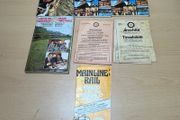 1970s CIE Irish Railway Passenger Train Timetables x 8 - Maps - Bundle