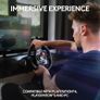G29 Driving Force Racing Wheel and Floor Pedals, Real Force Feedback, Stainless Steel Paddle Shifters, Steering Wheel Cover for PS5, PS4, PC, Mac - Black Image 3