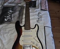 Childs Burnwood electric guitar.