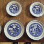 Vintage Blue & White Willow Pattern Plates, Set of 8 (4 plates,4 saucers) Image 2