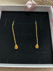 Pandora 18ct solid gold Love Pod Earrings
