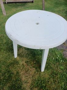 plastic garden table