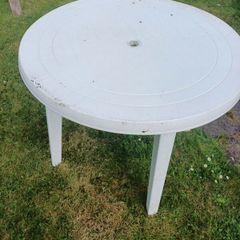 plastic garden table