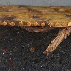 Rustic Driftwood Stove Mantel / Shelf