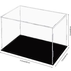 Acrylic Display Case Box with Black Base