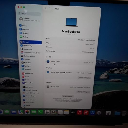 Apple MacBook Pro 16-inch (2021) | Apple M1 Pro Chip | 16GB RAM | 1TB SSD