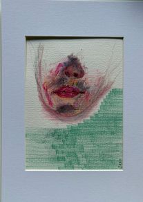 Original Art Original Drawing 'Transitioning' Irish Art abstract painting
