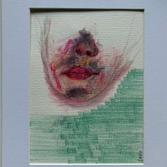 Original Art Original Drawing 'Transitioning' Irish Art abstract painting