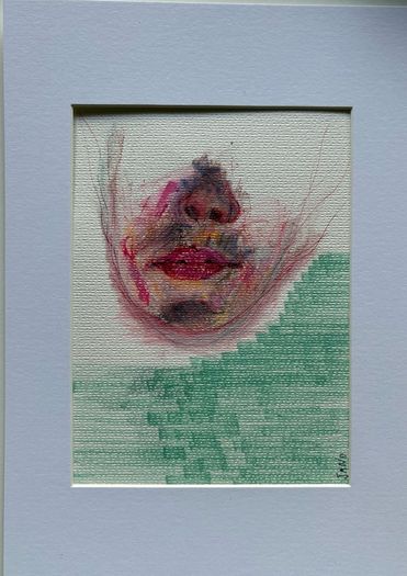Original Art Original Drawing 'Transitioning' Irish Art abstract painting