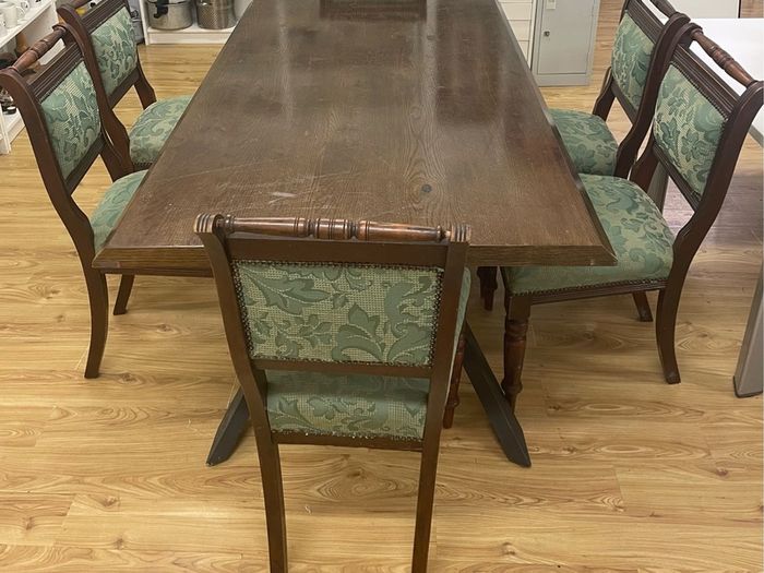 Dining table and chairs