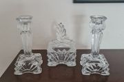 crystal candleholders