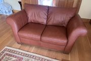 two seater italian leather sofa