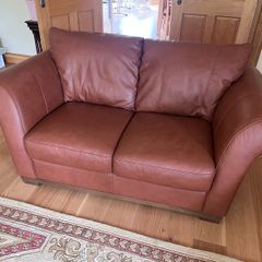 two seater italian leather sofa