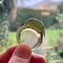 Vintage Cola Colour (Yellow Brown) Glass Chunky Ring Image 5