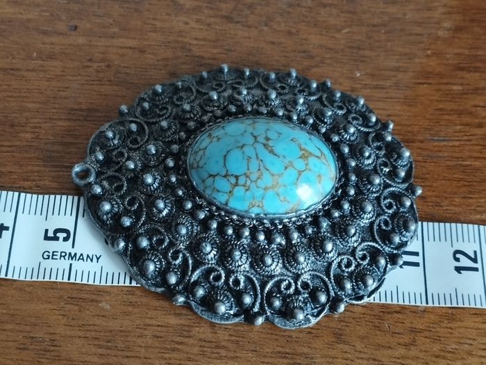 Vintage Large Pendant with Beijing Glass.