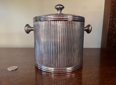 Vintage Ribbed Ice Bucket