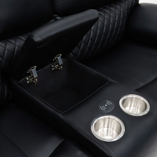 MESSIVE SALE ON RECLINER COUCHES.Drop down cupholders with  wireless chargers and USB ports. Corner Couches and 3+2 sets instock