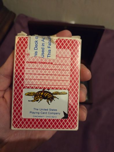 Mahogany Dual Deck Playing Card Box