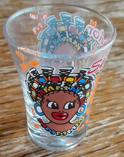 Colourful shot glass (from Brazil)