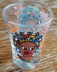 Colourful shot glass (from Brazil)