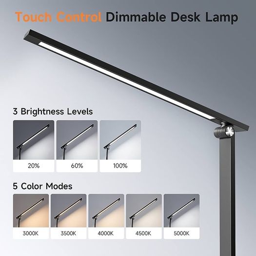 NEW SALE | Desk Lamp,15 Modes LED Desk Light,500 Lumen LED Lamp,Dimmable LED Table Lamp,Desk Lamps