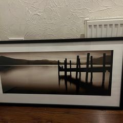 Black Framed Lake Picture