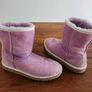 UGG K Classic Sheepskin Short Weave Fur-lined Boots - Purple - UK 5 Image 3