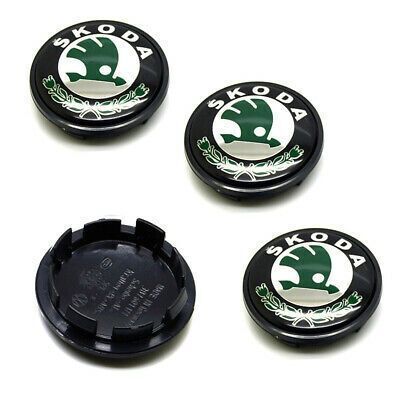 4pcs 3d  65mm For Skoda Car Emblem Wheel Hub Center Cap Badge