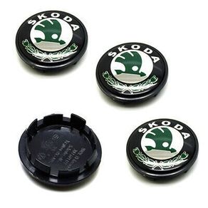 4pcs 3d  65mm For Skoda Car Emblem Wheel Hub Center Cap Badge