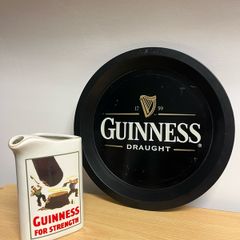 Guinness water jug and tray