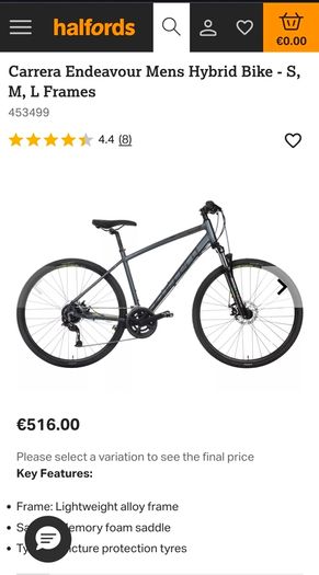 Carrera Endeavour Mens Hybrid Bike