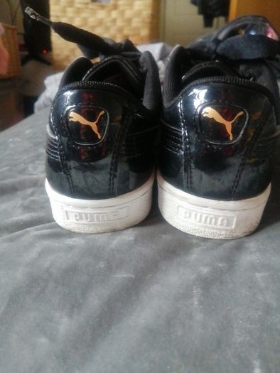 puma patent leather trainers