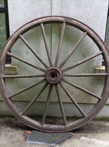 Large antique wheels