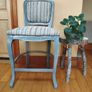 French rustic-style high chair/counter chair Image 7