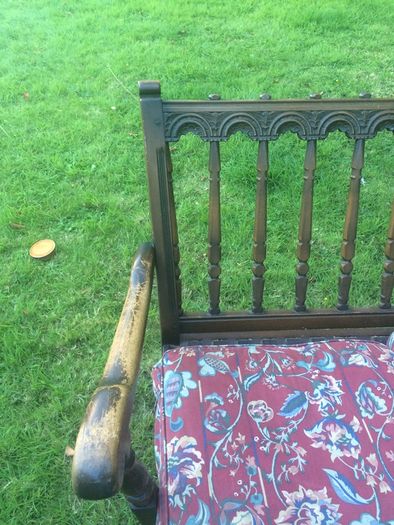 Unusual Wooden Frame Sofa with removal cushions