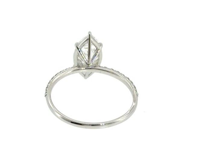 Brand new lab-grown diamond engagement ring