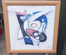 Jam Session print by Alfred Gockel, large, framed, D18