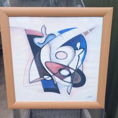 Jam Session print by Alfred Gockel, large, framed, D18