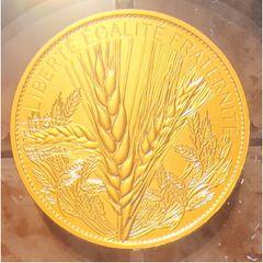 France 250 Euro Gold (.999) Brilliant Uncirculated Coin 2022 - Wheat - Natures de France - Rose Spot