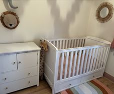 Cot Bed and Dresser Set