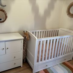 Cot Bed and Dresser Set