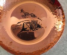 Small copper hanging plate