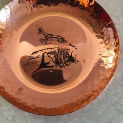 Small copper hanging plate