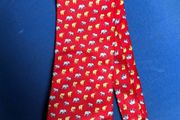 Vintage Elephant Silk Tie