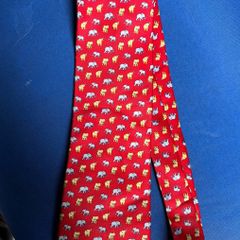 Vintage Elephant Silk Tie