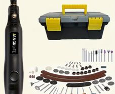 Mini Cordless Rotary Tool with Li-ion Battery, 76 pcs, new, unopened.