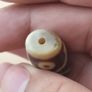 Vintage 3 Eyes Himalayan Tibetan Agate Dzi Bead Amulet Image 9