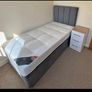 New 3ft Single Divan Beds. Stylist Headboard Options. Optional Drawers Storage And Tufted Memory Foam Mattresses Instock Image 8