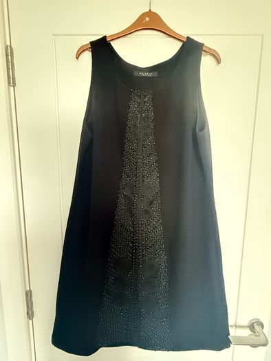 Nougat London Black Shift Dress (Heavy Quality) Size 14/16