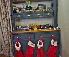 Painted Kitchen Dresser Display Shelves Drawers Cupboard Upcycle Project